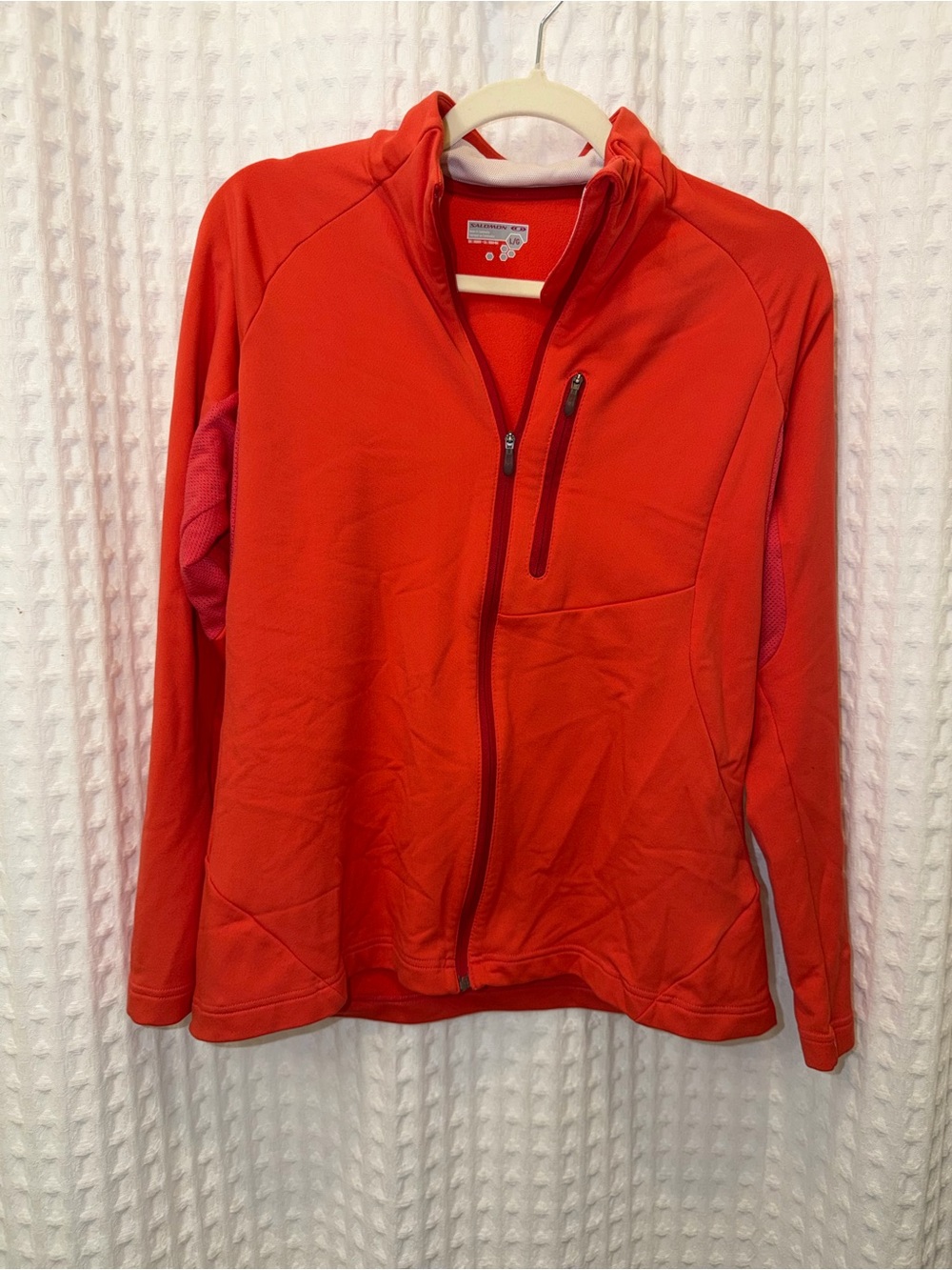 Salomon Women’s Red Full-Zip Utility Jacket with Chest Pocket